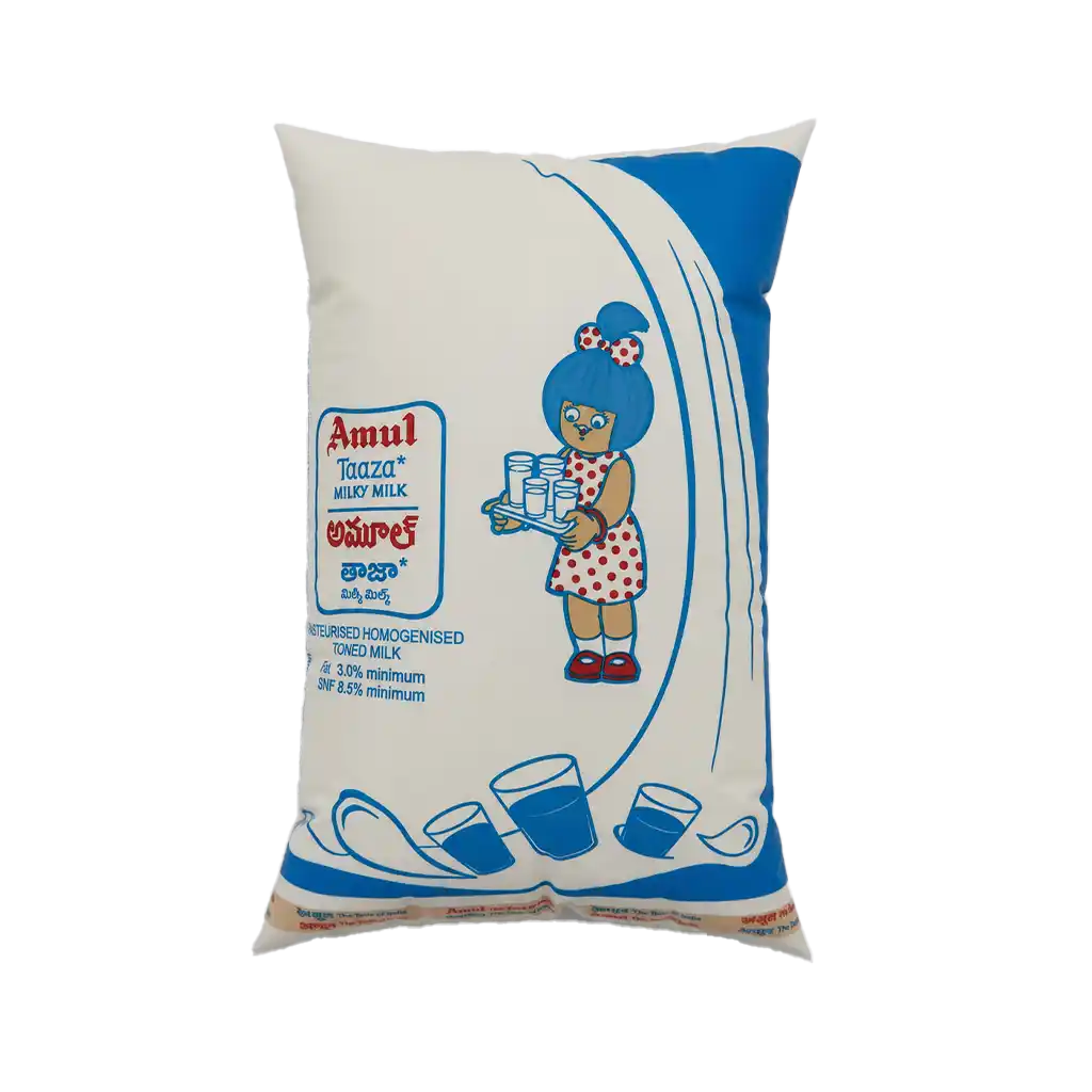 Amul Taaza Homogenised Toned Milk 1ltr