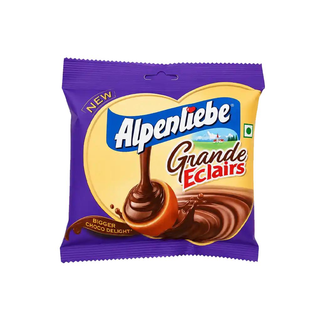 Alpenliebe Eclairs Grande Caramel Choco Toffee Pouch