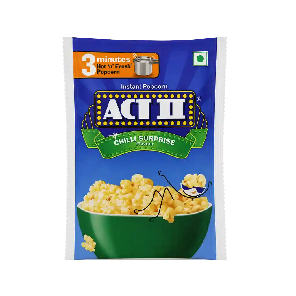 Act II Instant Popcorn | Chilli surprise, Hot & Fresh in 3 mins