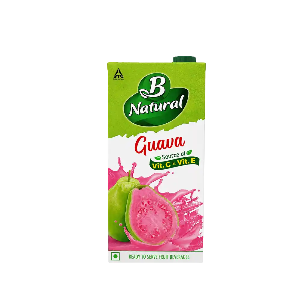 B Natural Guava Juice, Vitamin C & E