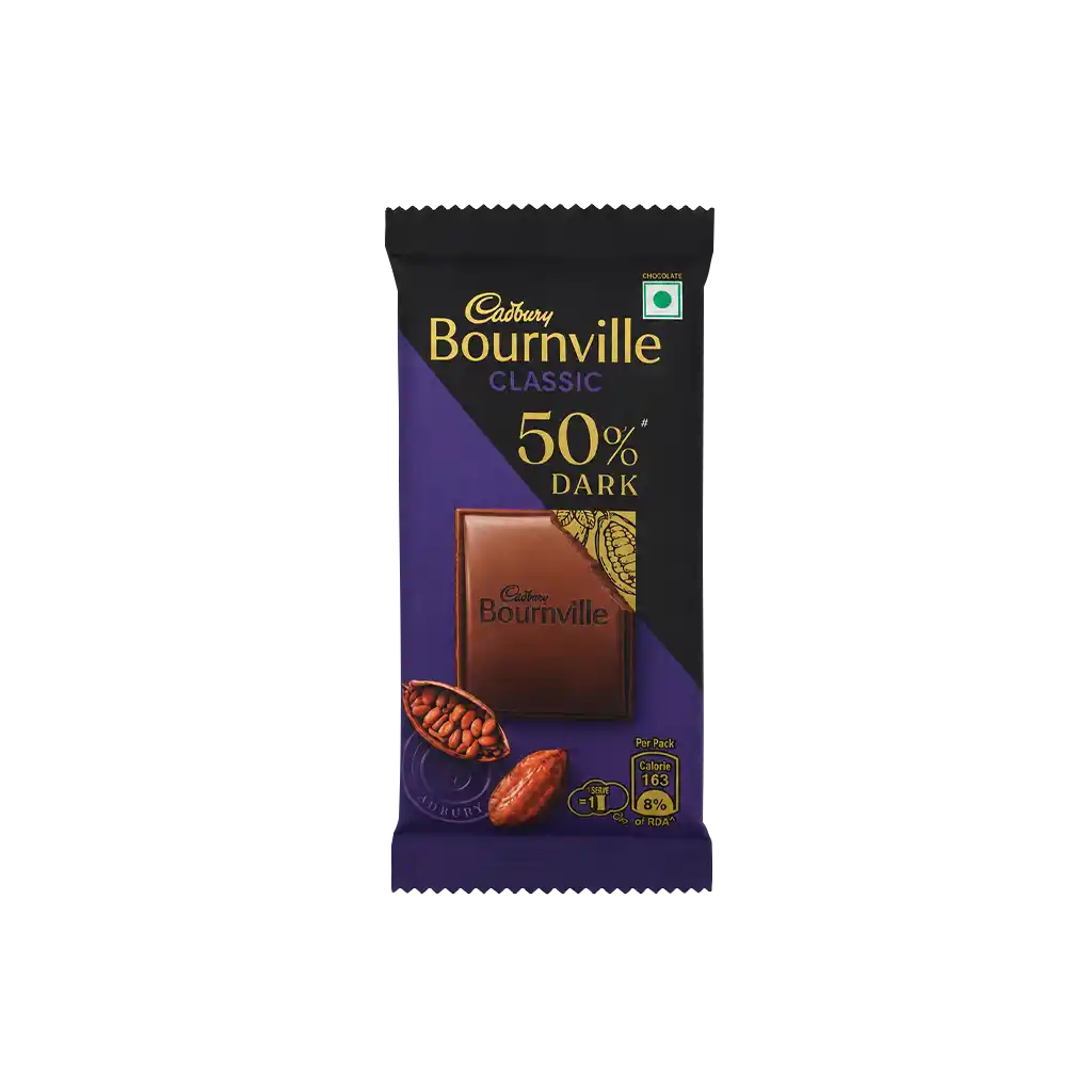 Cadbury Bournville Rich Cocoa 50% Dark Chocolate Bar