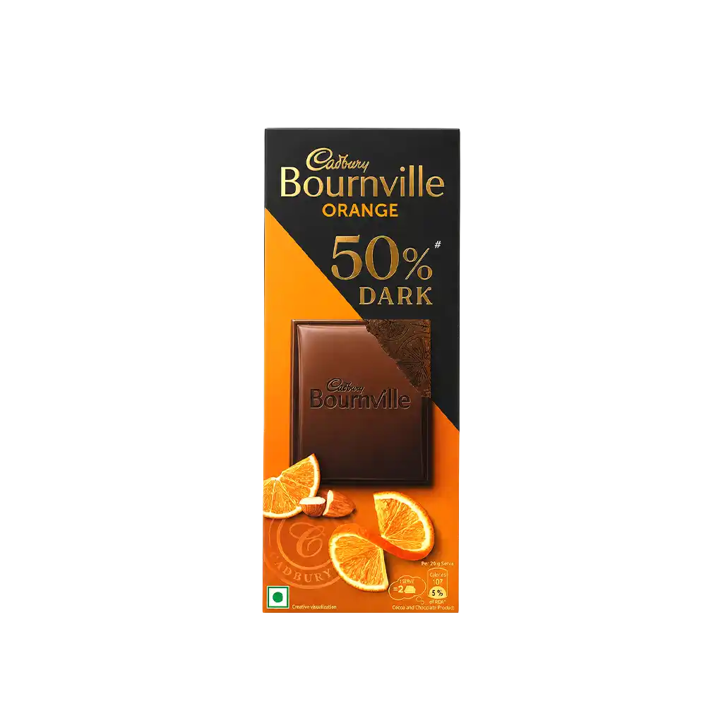 Cadbury Bournville 50% Orange Chocolate Bar
